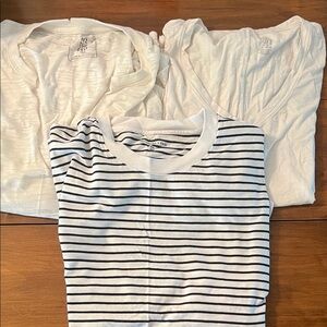 Aerie, Abercrombie, we the free white tees  set